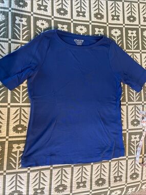 Chico’s Pima Cotton Elbow-length Sleeve Tee, Chico’s size 0 (fits 4-6/S)